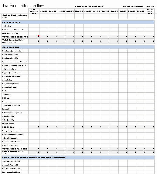 Cash Flow Template Excel Elegant 5 Household Cash Flow Spreadsheet