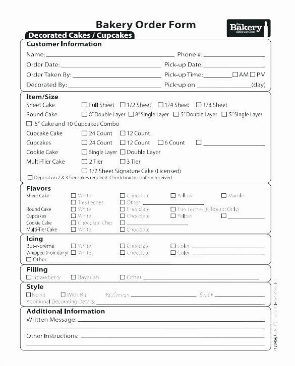 Catering order form Template Unique Catering order form Template Word Beautiful Customer