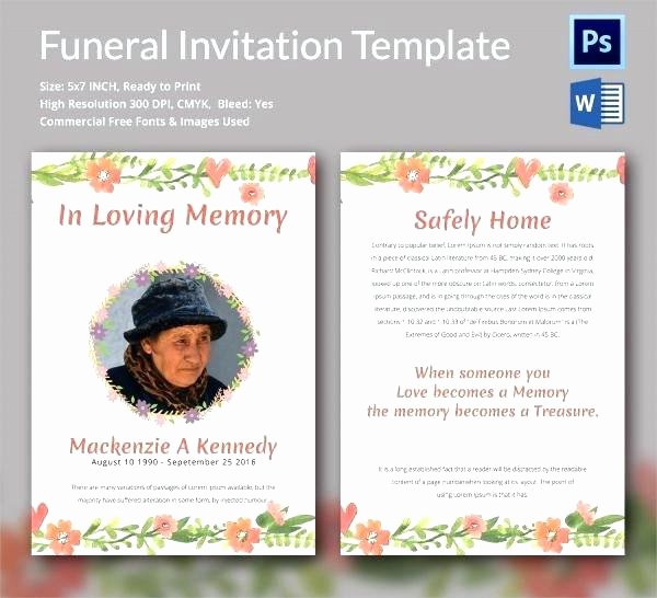 Celebration Of Life Template New Celebration Life Templates Funeral Program Templates