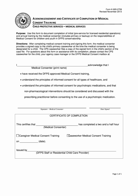Certificate Of Acknowledgement Template Elegant form K 905 2759 Acknowledgement and Certificate