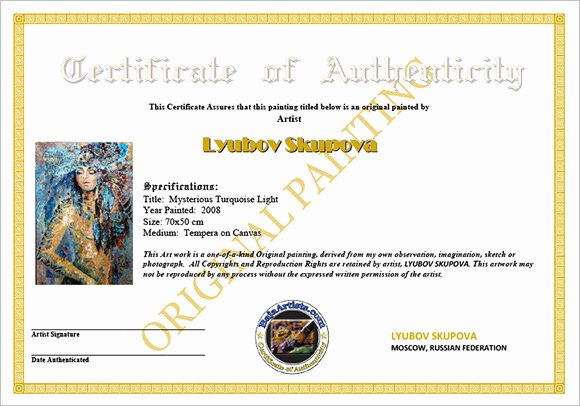 Certificate Of Authenticity Template Unique 16 Certificate Of Authenticity Samples