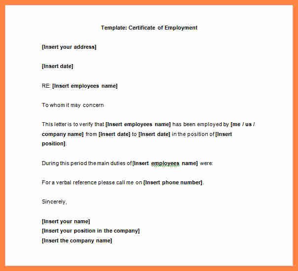 Certificate Of Employment Template Elegant 10 Sample Certificate Of Employment with Salary