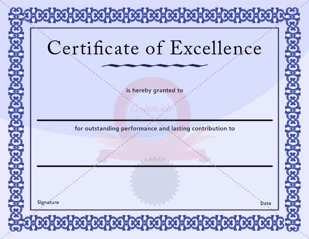 Certificate Of Excellence Template Fresh 17 Best Images About Excellence Certificate On Pinterest