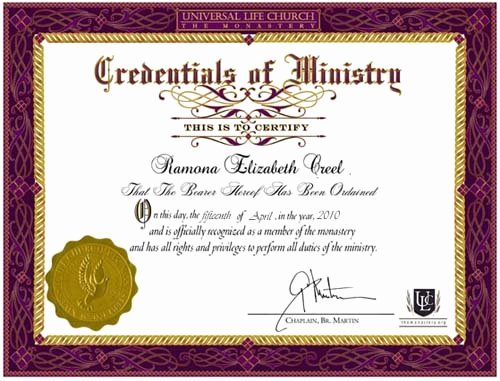 Certificate Of ordination Template New ordination Certificate Templates