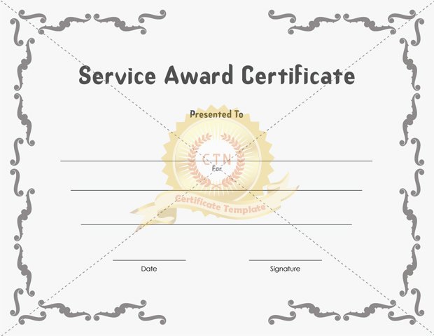 Certificate Of Service Template Awesome Free Download Award Certificate Template Samples Thogati