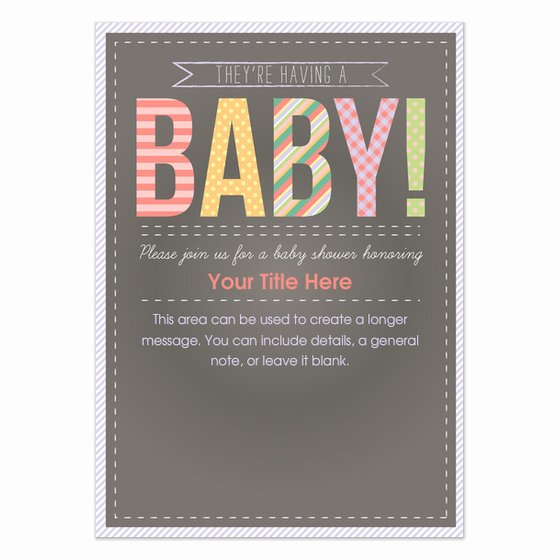 Chalkboard Baby Announcement Template Unique Chalkboard Baby Shower Invitations &amp; Cards On Pingg