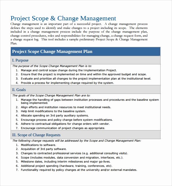 Change Management Process Template Unique 12 Change Management Plan Templates