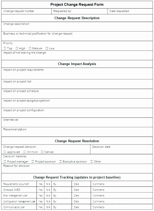 Change Management Template Excel Inspirational Change Management Template Free – Puebladigital