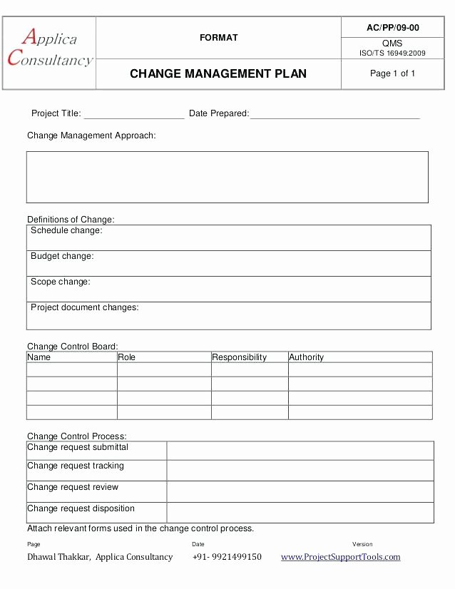 Change Management Template Excel Luxury organizational Change Management Plan Template All Rights