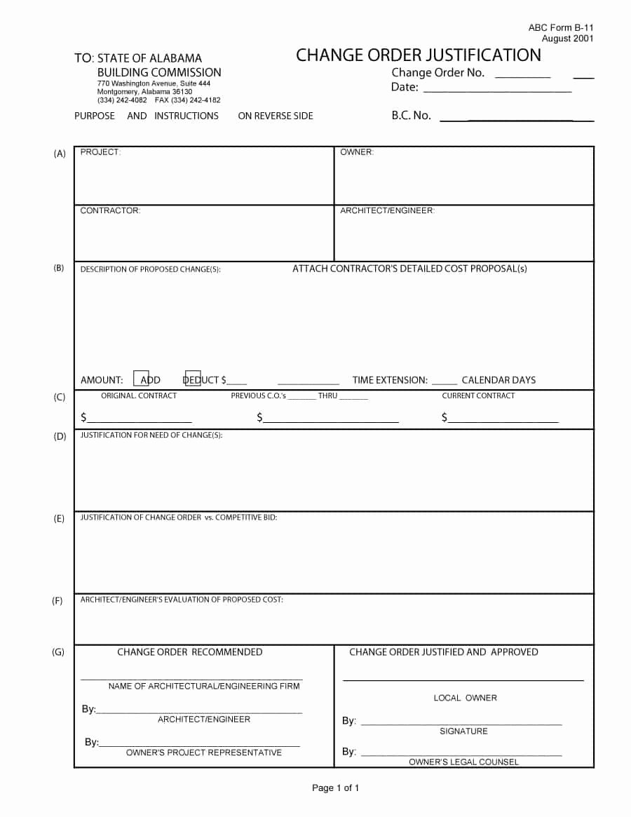Change order form Template Awesome 40 order form Templates [work order Change order More]