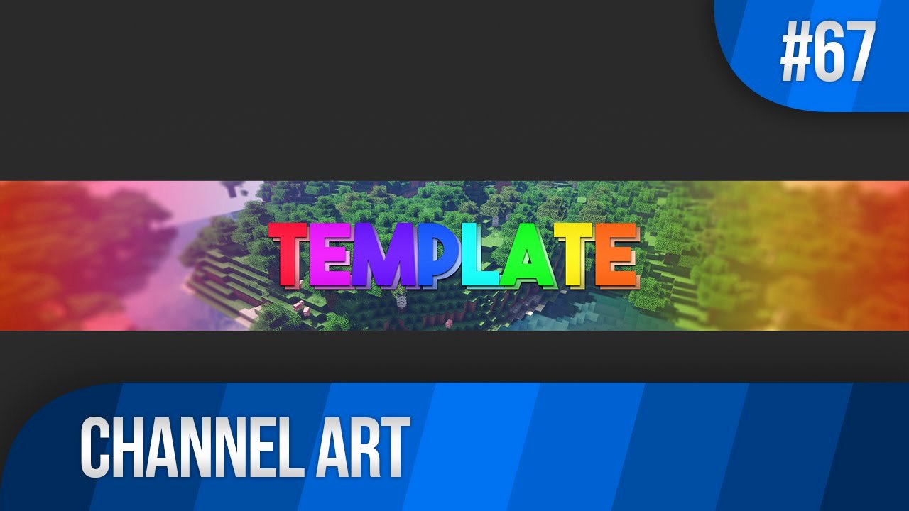 Channel Art Template Photoshop Unique Colourful Channel Art Template 67 Free Shop