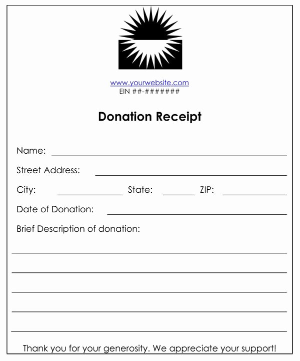Charitable Donation form Template Best Of Non Profit Donation Receipt