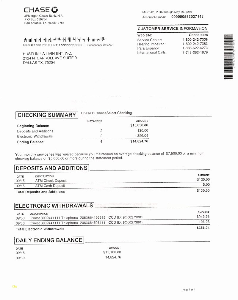Chase Bank Statement Template Elegant Awesome Create Fake Bank Statement Template