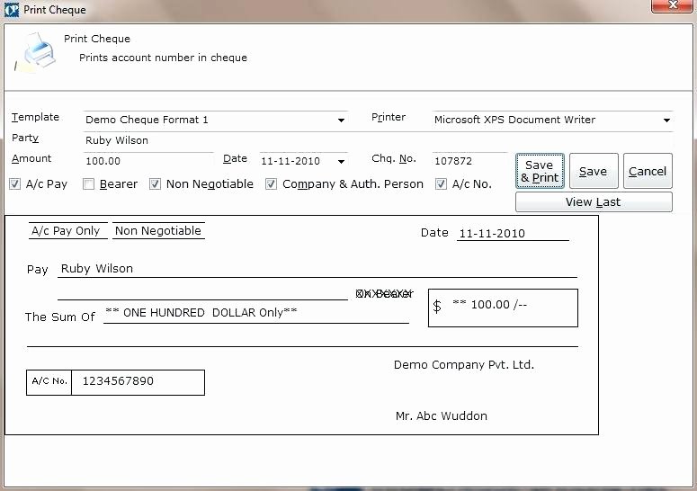 Check Printing Template Excel Lovely Check Printing Template Excel Excel Cheque Printing Net