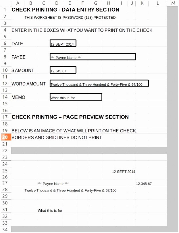 Check Printing Template Word New 6 Print Check Template Word Dupqt