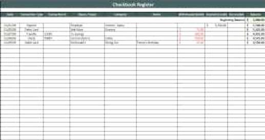 Check Register Template Excel Elegant 9 Excel Checkbook Register Templates Excel Templates