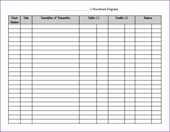 Check Register Template Excel Fresh 11 Microsoft Excel Check Register Template