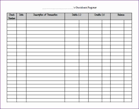 Check Register Template Excel Lovely 14 Check Register Excel Template Exceltemplates