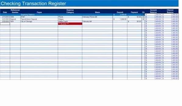 Check Register Template Excel Luxury 9 Excel Checkbook Register Templates Excel Templates