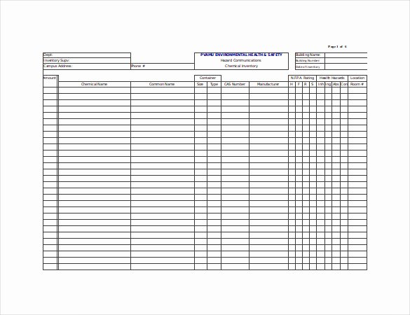 Chemical Inventory List Template Unique Inventory Template – 25 Free Word Excel Pdf Documents