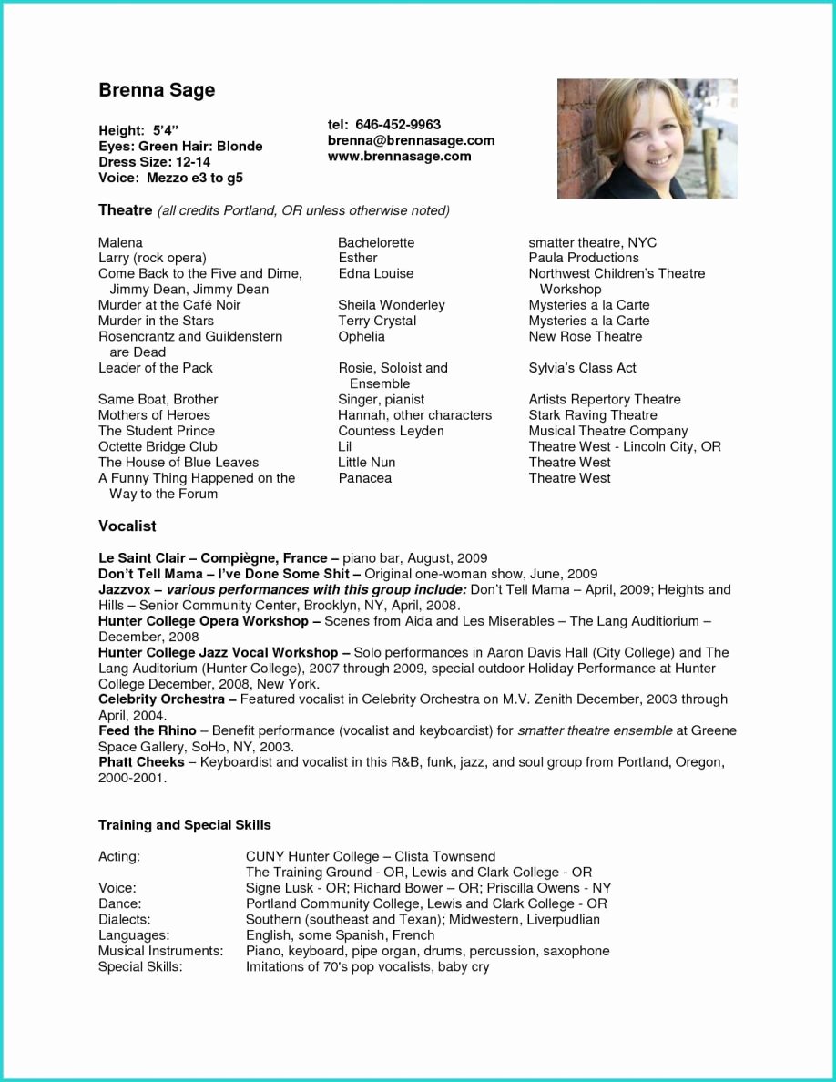 Child Acting Resume Template Unique Acting Resume Example for Beginners Best 28 Child