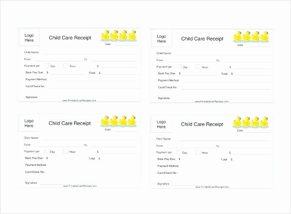 Child Care Receipt Template Awesome 15 Child Care Receipts Template