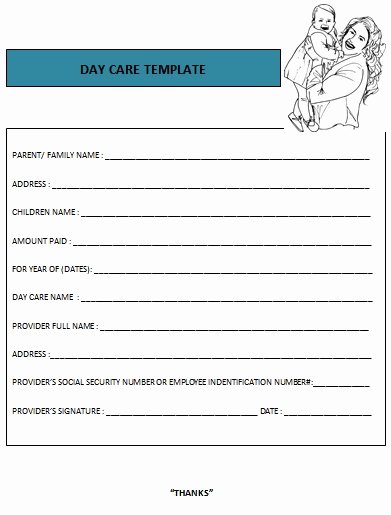 Child Care Receipt Template Beautiful 27 Day Care Invoice Template Collection Demplates