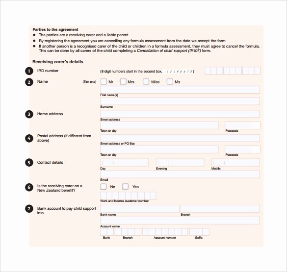 Child Support Agreement Template Beautiful 10 Sample Child Support Agreement Templates – Pdf