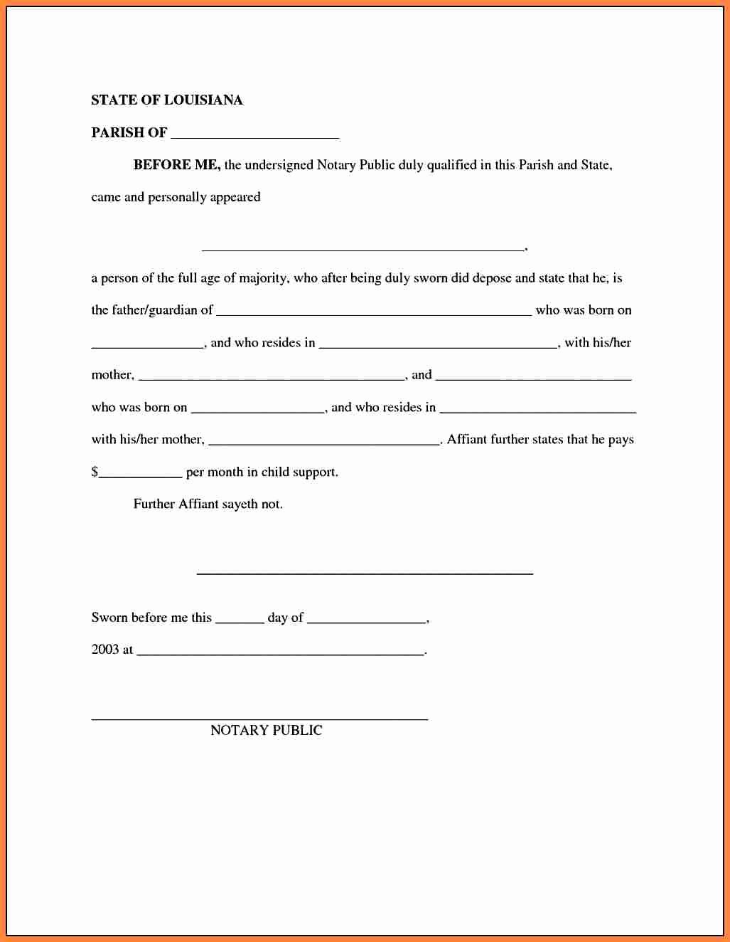 Child Support Letter Template Best Of 6 Child Support Letter Of Agreement Template