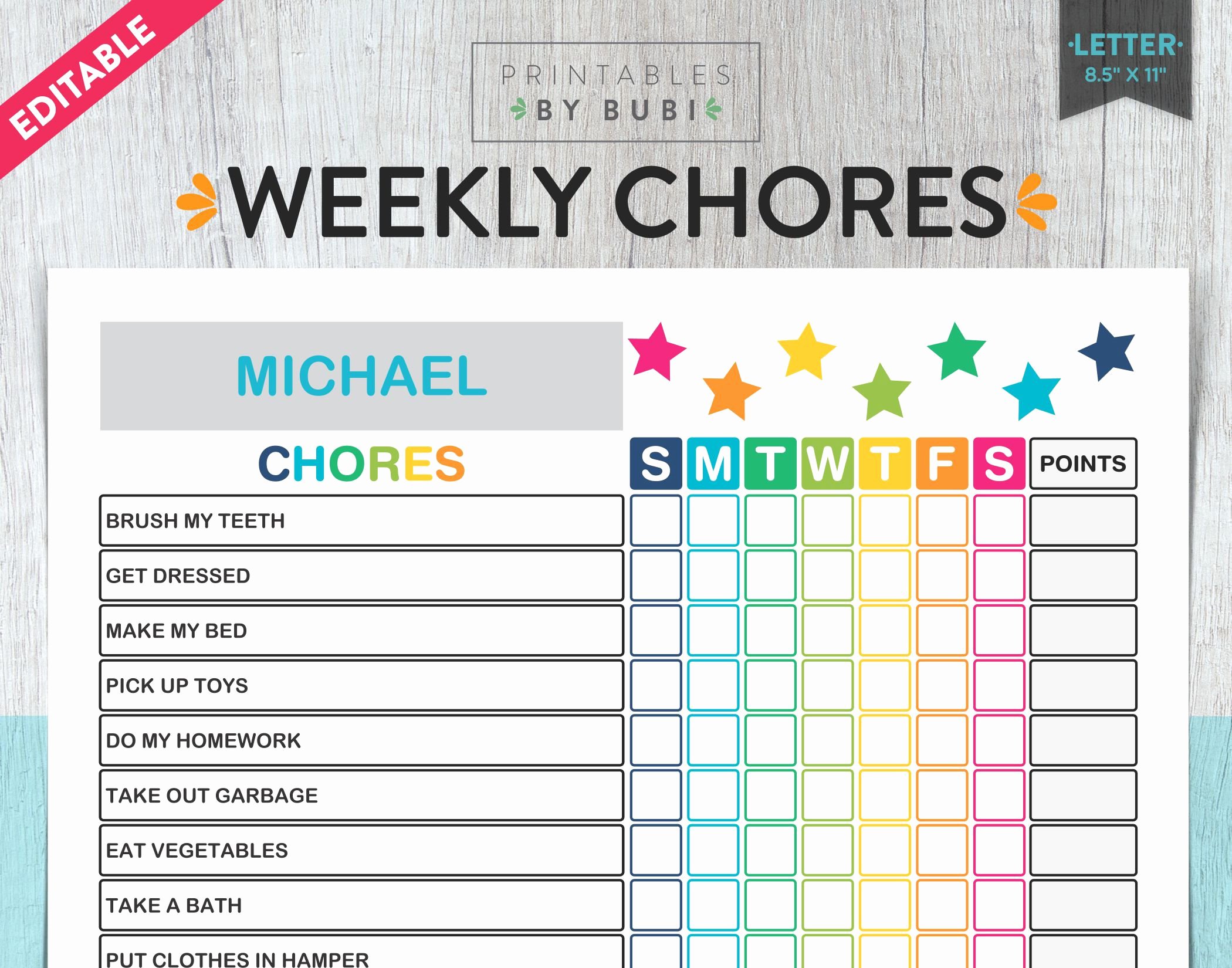 Children Chore Chart Template Elegant Kids Chore Chart Chore Chart for Kids Kids Chores