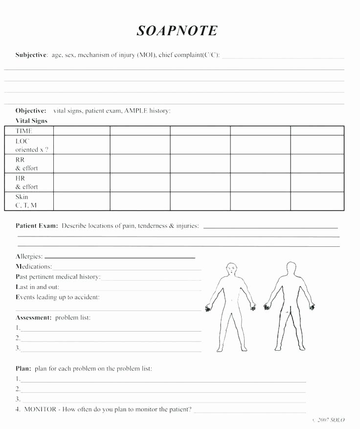 Chiropractic soap Notes Template Fresh soap Note format Focused Template – Pielargenta