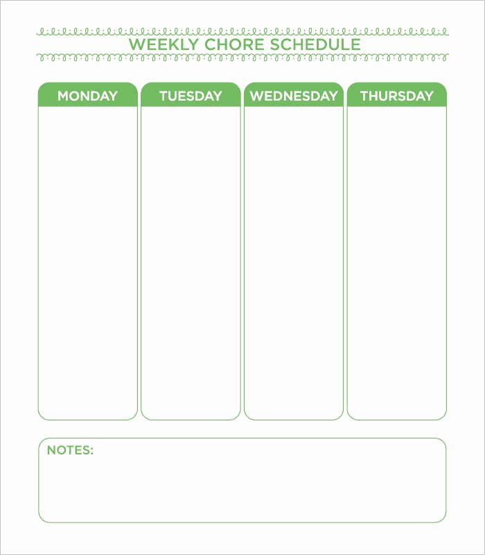 Chore Chart Template Excel Beautiful 22 Chore Chart Template Free Pdf Excel Word formats