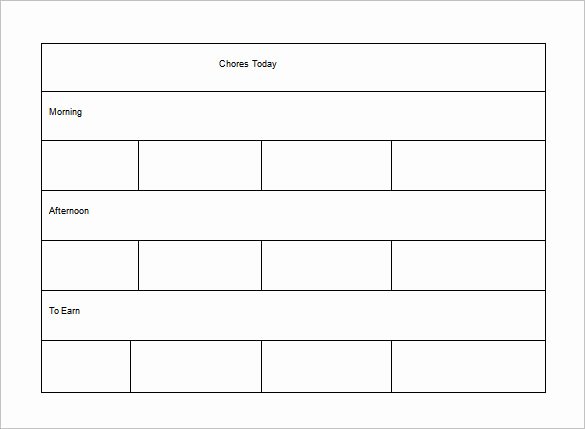 Chore Chart Template Word Beautiful Chore Chart Template 6 Free Pdf Word Documents Download