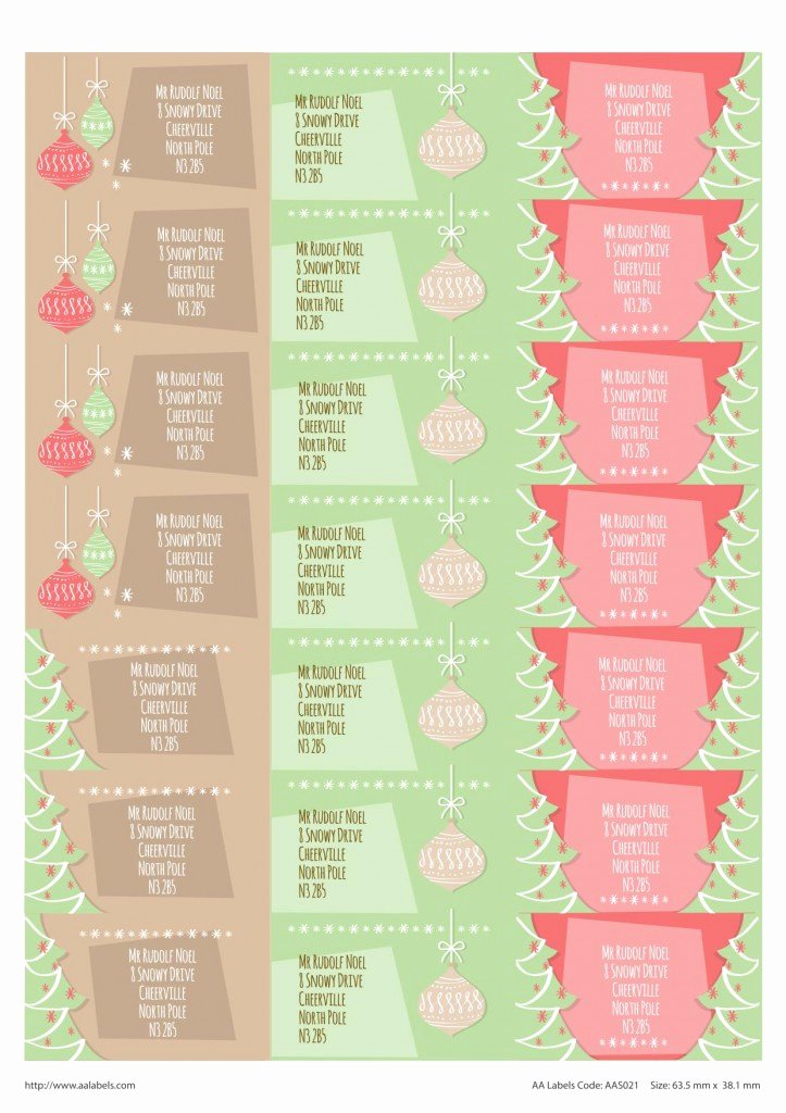 Christmas Address Labels Template Elegant &quot;winter Wishes&quot; Seasonal Address Labels