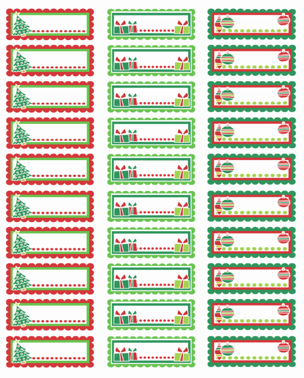 Christmas Address Labels Template Unique Christmas Labels Ready to Print
