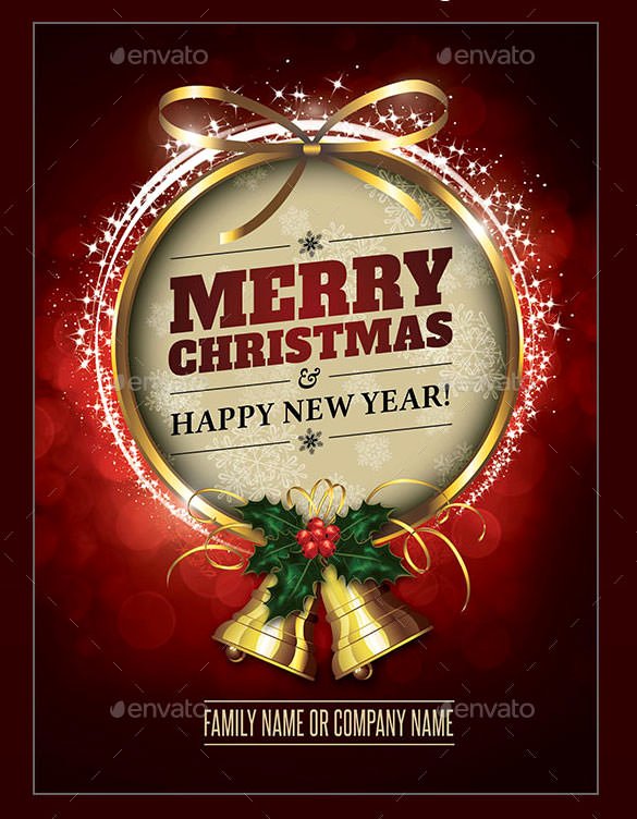 Christmas Card Template Photoshop Inspirational 150 Christmas Card Templates – Free Psd Eps Vector Ai