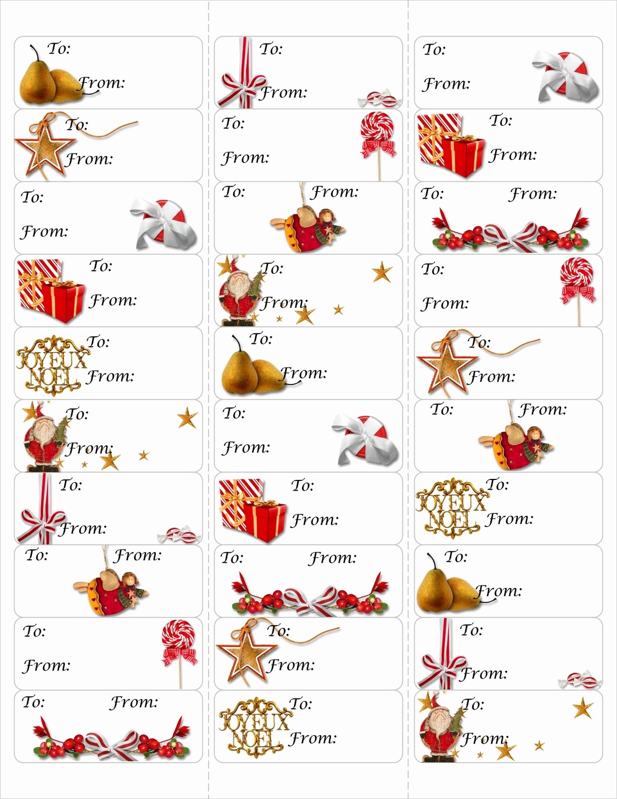Christmas Mailing Labels Template Luxury Free Christmas Gift Tag Printable Print Either On Card