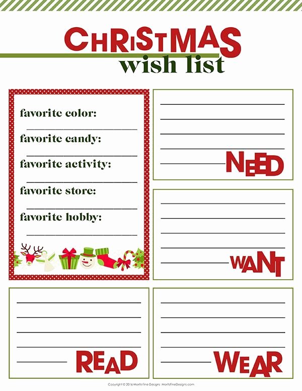 Christmas Wish List Template Inspirational Best 25 Christmas Wish List Ideas On Pinterest