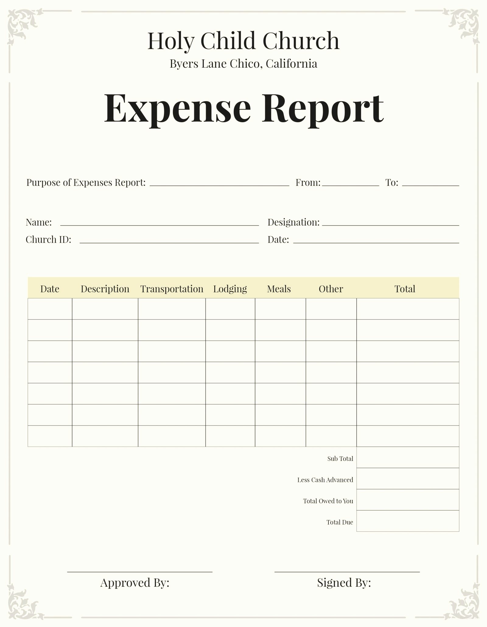 Church Annual Report Template Beautiful Church Monthly Financial Reporte Excel Example Annual