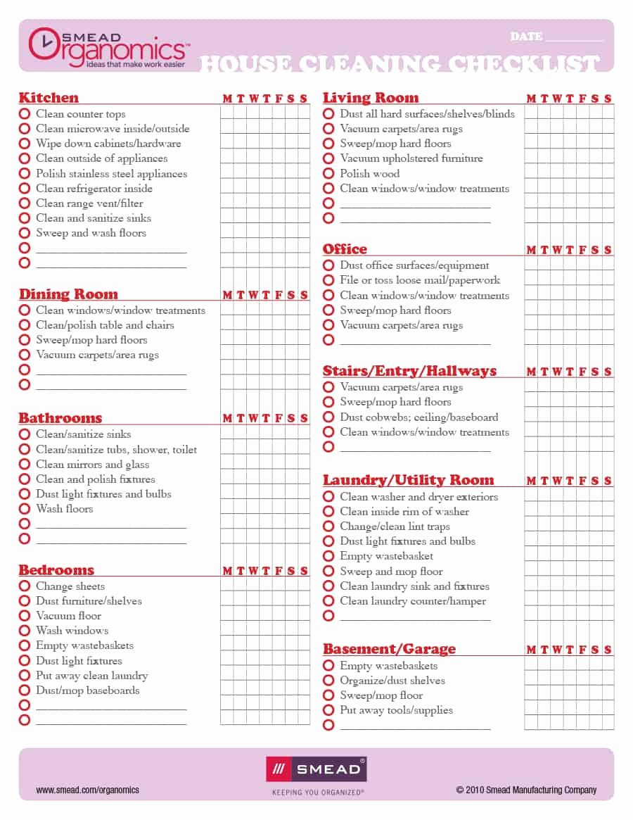 Church Cleaning Checklist Template Inspirational Bedroom Cleaning Checklist Template