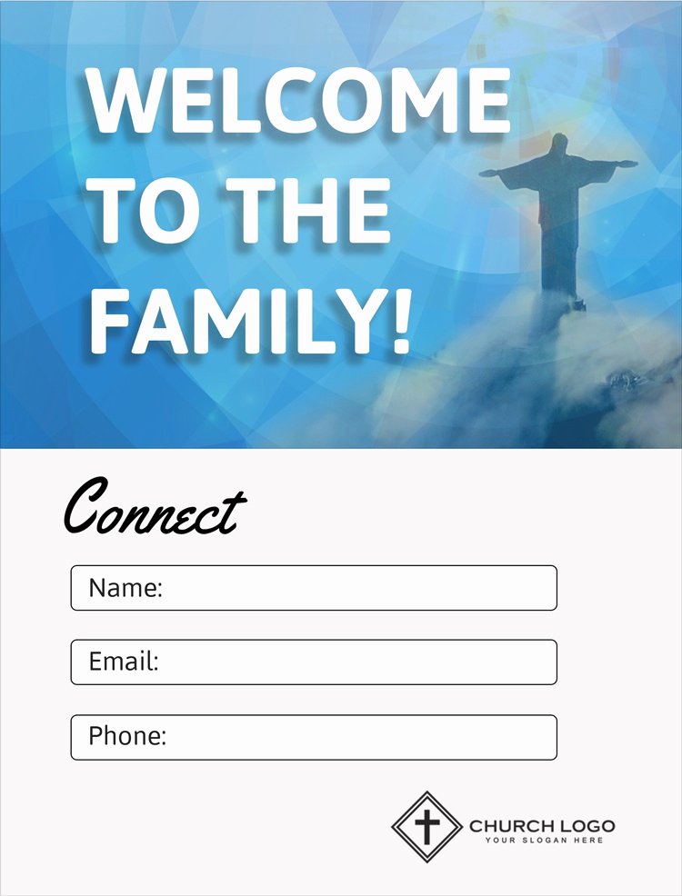 perfect church connection card examples