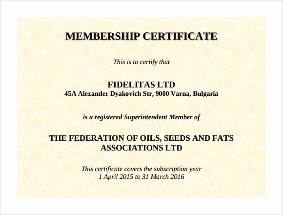 Church Membership Certificate Template Awesome 13 Sample Membership Certificate Templates