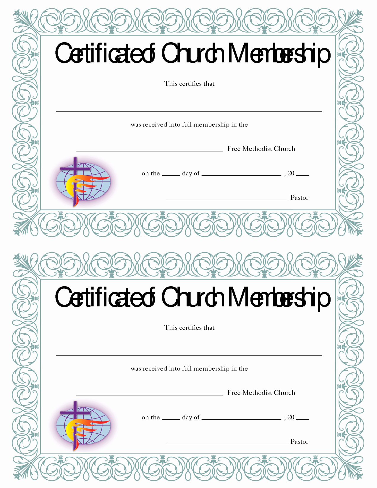 Church Membership Certificate Template Lovely Best S Of Church Membership Certificate Template