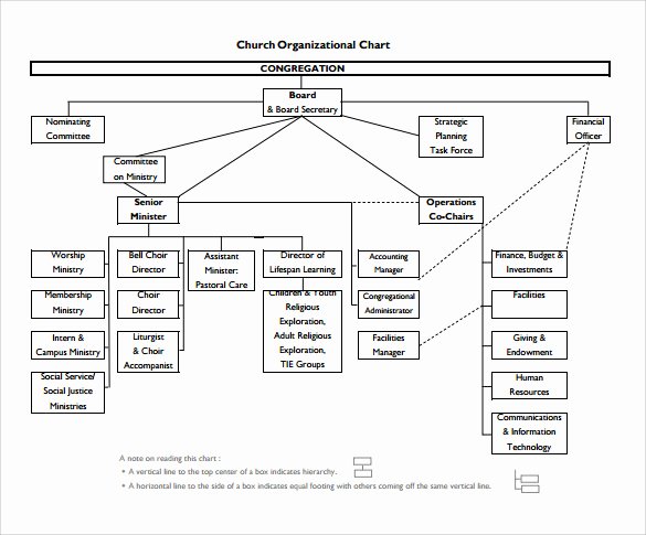 Church organizational Chart Template Beautiful Sample Church organizational Chart Template 13 Free