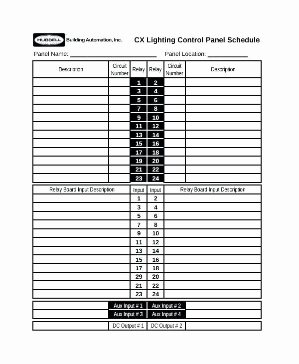 Circuit Breaker Directory Template Best Of Electrical Panel Directory Panel Schedule Template Gallery