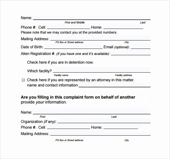 Civil Complaint Template Word Inspirational 8 Civil Plaint forms – Samples Examples &amp; formats