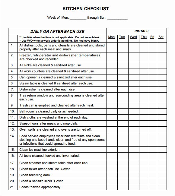 Cleaning Checklist Template Word Awesome Sample Cleaning Schedule Template 5 Documents In Pdf