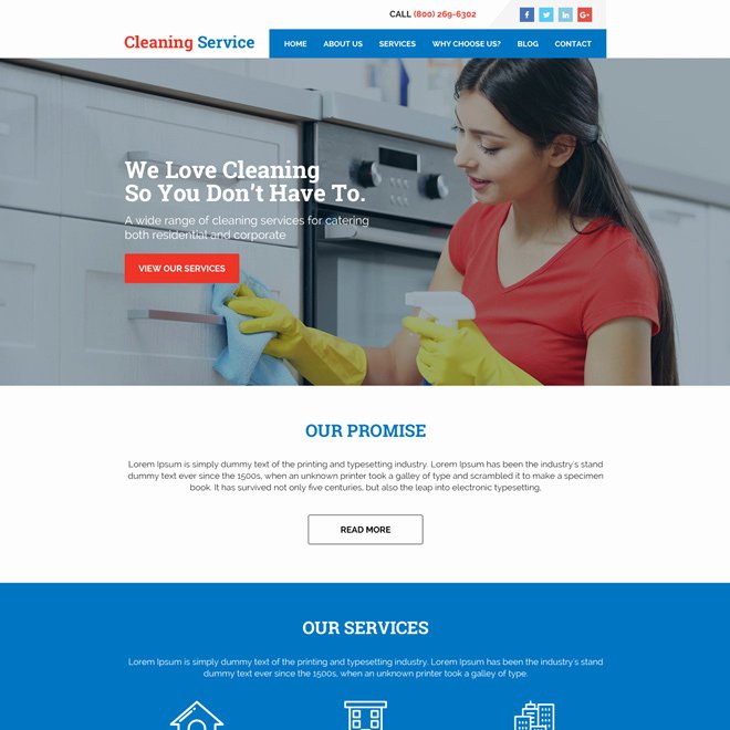 Cleaning Company Website Template New Effective Cleaning Services Website Template to