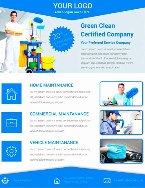 Cleaning Service Flyer Template New Download Free Cleaning Service Flyer Psd Template for