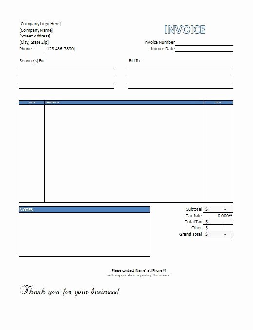 Cleaning Services Invoice Template Best Of Excel Service Invoice Template Free Download